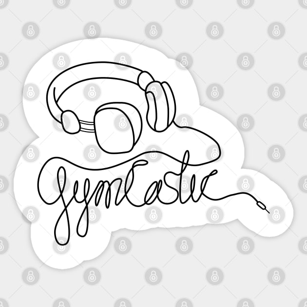 GymCastic Headphones Sticker by GymCastic